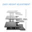 Giorgio Adjustable Metal Base Standing Desk Converter