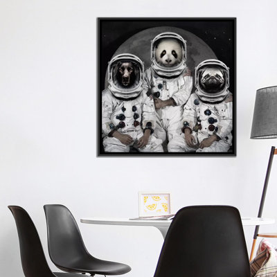 « astro animaux », impression sur toile