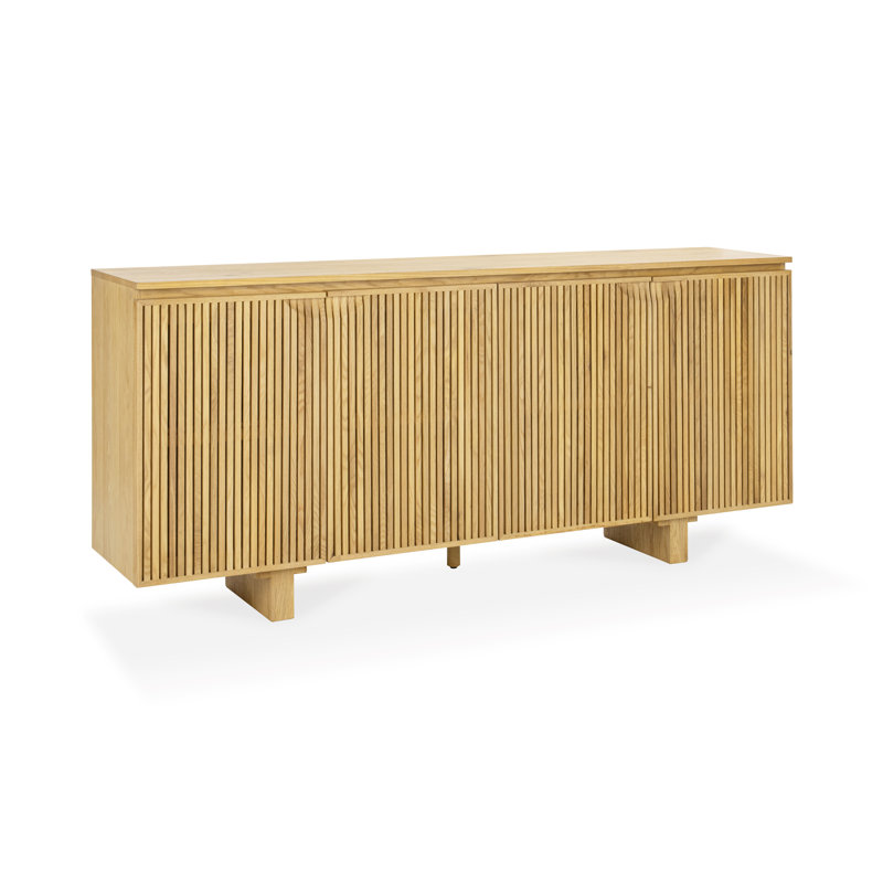 Buffet Roya en bois de chêne récupéré, Chêne naturel