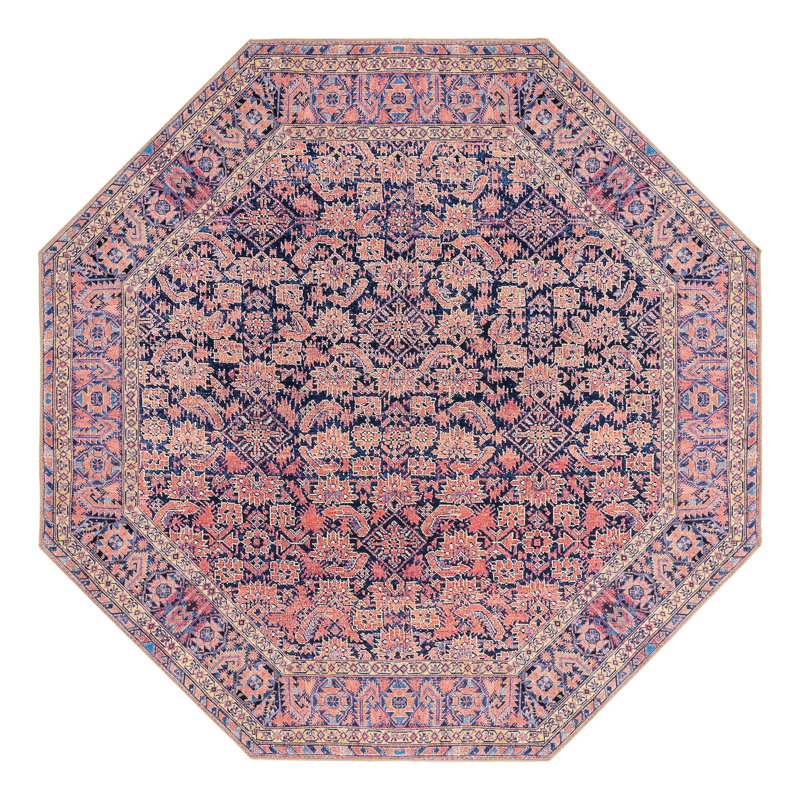 Chenille Geometric Indoor Rug, Octagon 7'6"