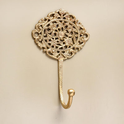 3 crochets muraux dorés Boho