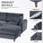 Modular Section U-Shaped Sofa Couch-422412129