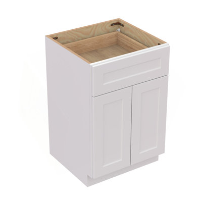 Shaker en bois massif 2 portes à fermeture en douceur, 1 armoire de base réglable à l'intérieur, pour la cuisine, la buanderie et le rangement de la salle de bain, prêt à assembler (l 30 po x H 34,5 po x P 24 po) ONE SEULEMENT UNE PIÈCE）