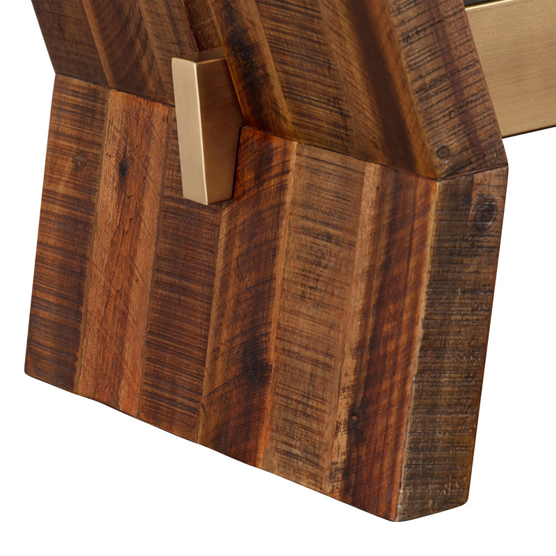 Aonesty Acacia Solid Wood Base Dining Table