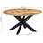 George Oliver Dining Table Diameter 59.1"X29.9" Solid Rough Wood Mango