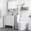 Armoire de rangement haute pour salle de bain HOMcom-852237805