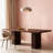 Modern Dining Table With Robust Double Pedestal-1464274606