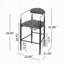 Ensemble de 2 tabourets de bar rembourrés-818657745-818657757