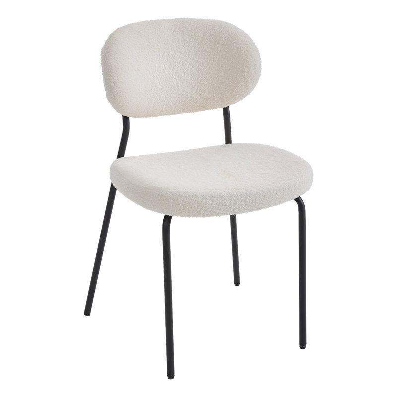 50cm H Upholstered Upholstered Back Accent in White