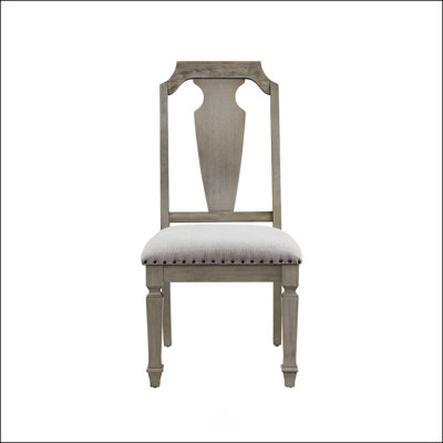 Chaise d'appoint en lin beige et chêne vieilli