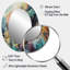 Décor de miroir corail vibrant I - orange ovale-401574781