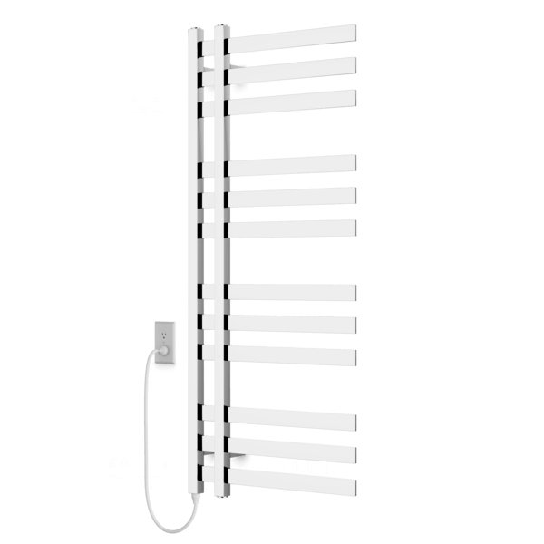 Artos MS12250P-CH Lioni, chauffe-serviettes chromé à brancher 48 po x 20 po, Chrome