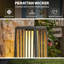 Dark Grey Solar Powered Steel Pathway Light