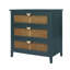 Armoire 3 tiroirs, rotin naturel, mobilier américain, convient pour la chambre à coucher, le salon et le bureau