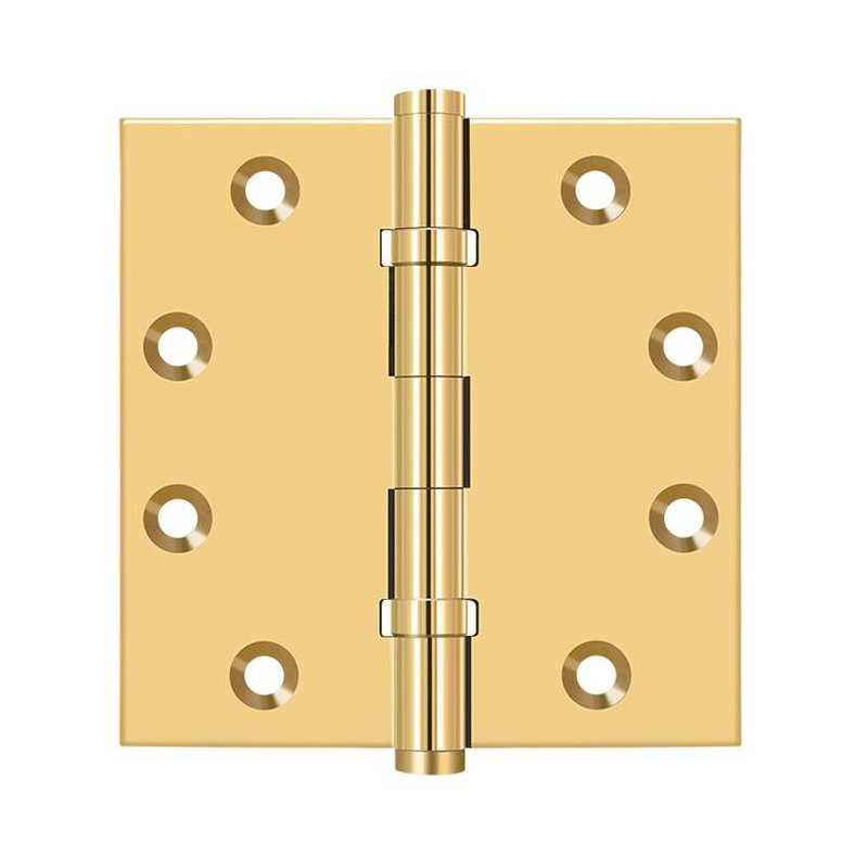 Butt Bearing Hinge, Polished Brass