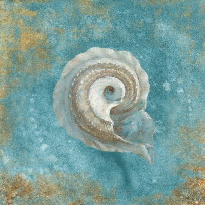 " Treasures From The Sea III Aqua " by Danhui Nai Painting Print