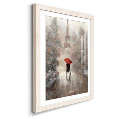 Paris in the Mist - Reproduction d'art sur papier encadrée