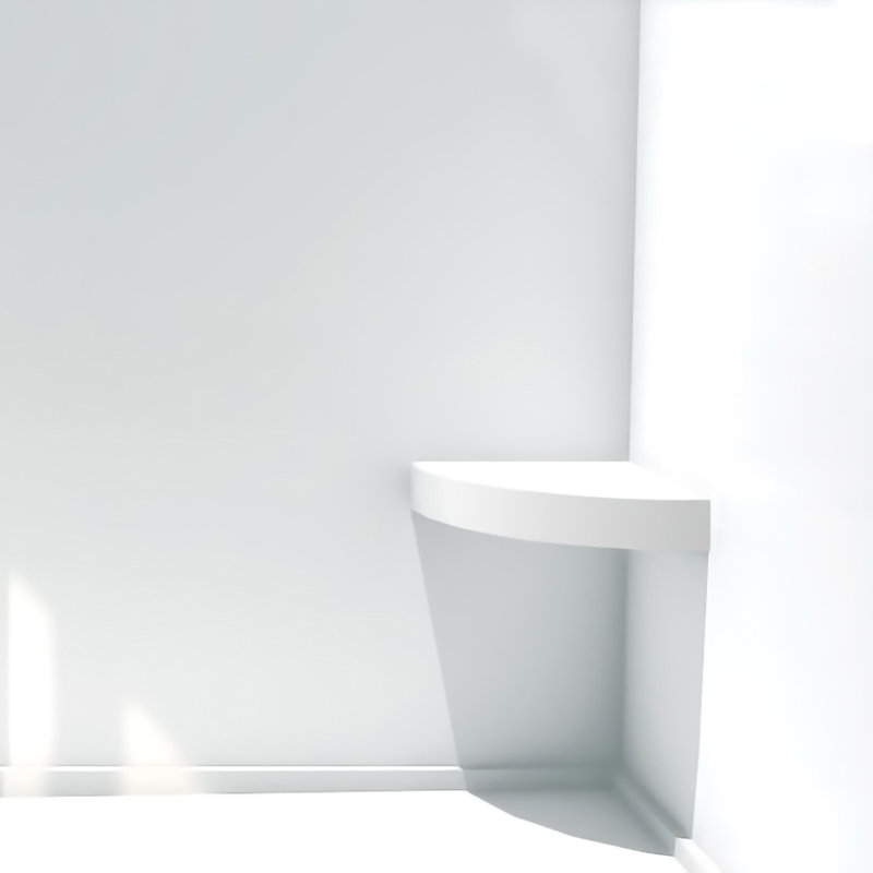 Banc de douche 14,5 ", Blanc