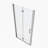 3/8"Adjustment,Universal Shower Door, With 1/4" Tempered Glass 32*72-123404462