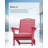 Outdoor Adirondack Chair Weather-Resistant HDPE Foldable Fire Pit Chairs With Cup Holder-111030217