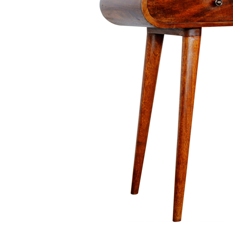 Simple & Elegant Appearance Console Table Wood Table Top,Leisure Coffee Table, Brown