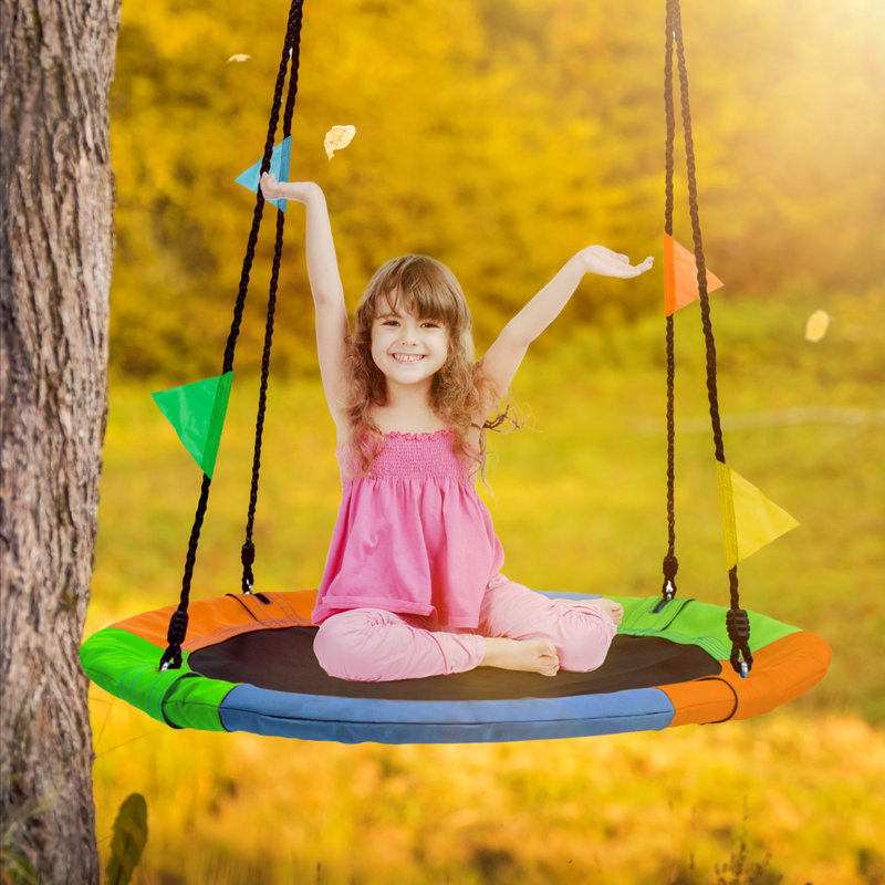 Sorbus Saucer Tree Swing 40"Giant Outdoor Round Platform, Holds up to 700lbs