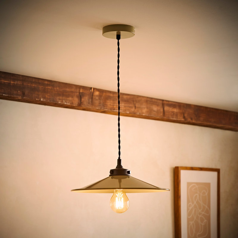 1 - Light Satin Pendant, Green, Yes