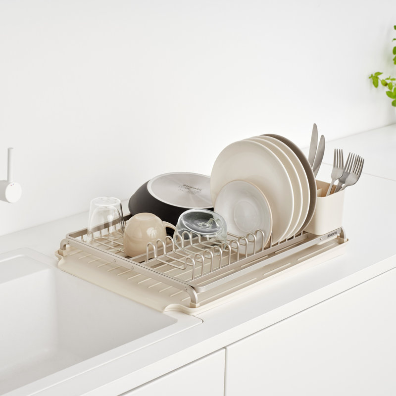 Brabantia SinkSide Dish Drying Rack, Soft Beige