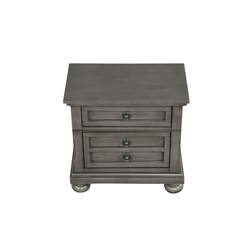 Table de chevet Meade, Gris