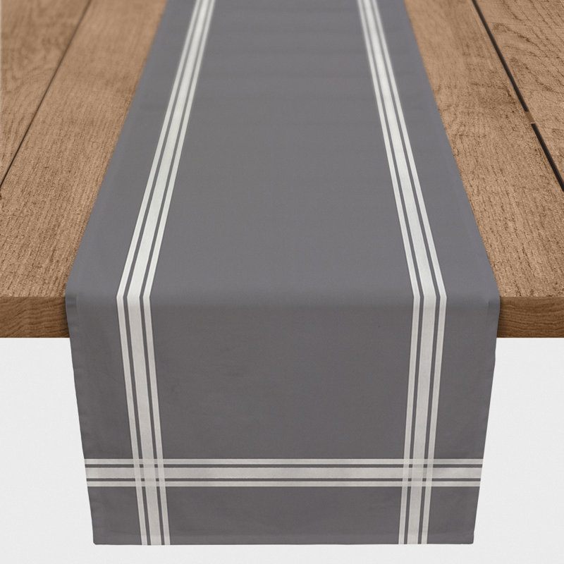 Choteau Table Runner, Gray, 90" x 16"