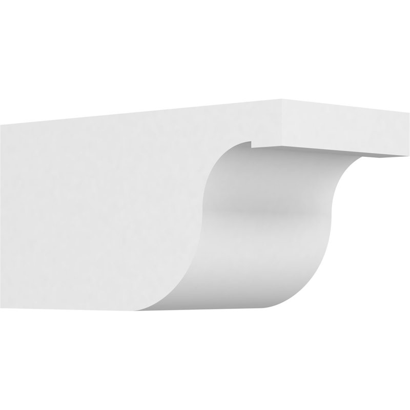 6"W x 6"H x 12"L Standard Del Monte Architectural Grade PVC Rafter Tail, 6"H x 6"W x 12"D