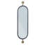 Swivel Wall Mount Metal Mirror with Brackets