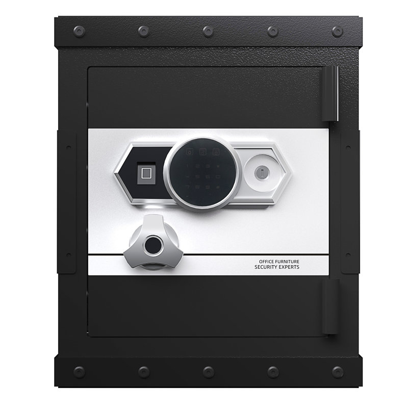 Three-Lock Safe, 14.17" H x 20.47" W x 16.53" D