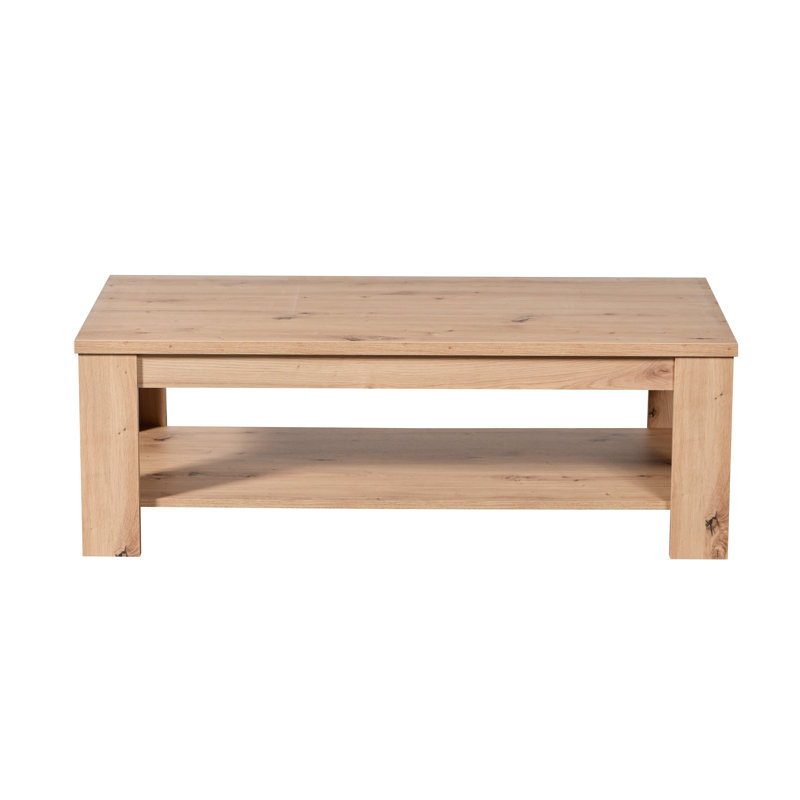 Assaf Floor Shelf Coffee Table with Storage