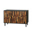 Buffet 47,24 "avec motif en bois droit, armoire d'appoint moderne-572167686