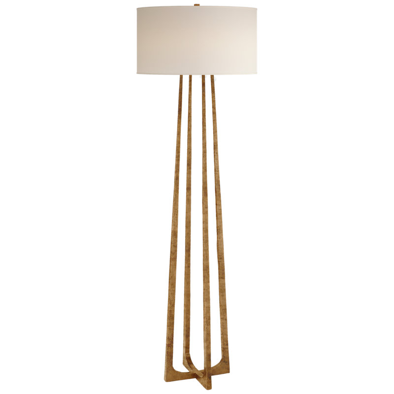 Scala Floor Lamp, Golded Iron