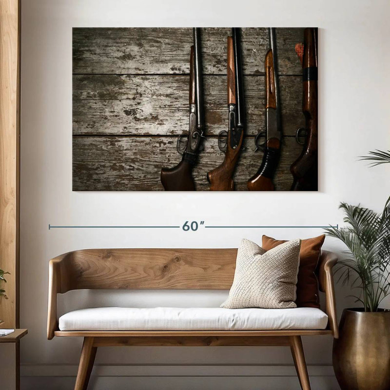 Senne Hunting Guns, 34" H x 51" W