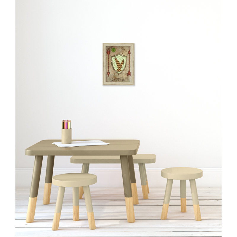Adhésif décoratif 1 pi Vintage, H 16 po x l 12 po x P 0,625 po, Cadre plat beige