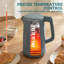 HOMCOM 1.7L Fast Boil 3000W Electric Kettle with LED Display-126249195