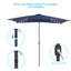 Parasol de marché rectangulaire 120 po x 78 po Kanila-1726881895