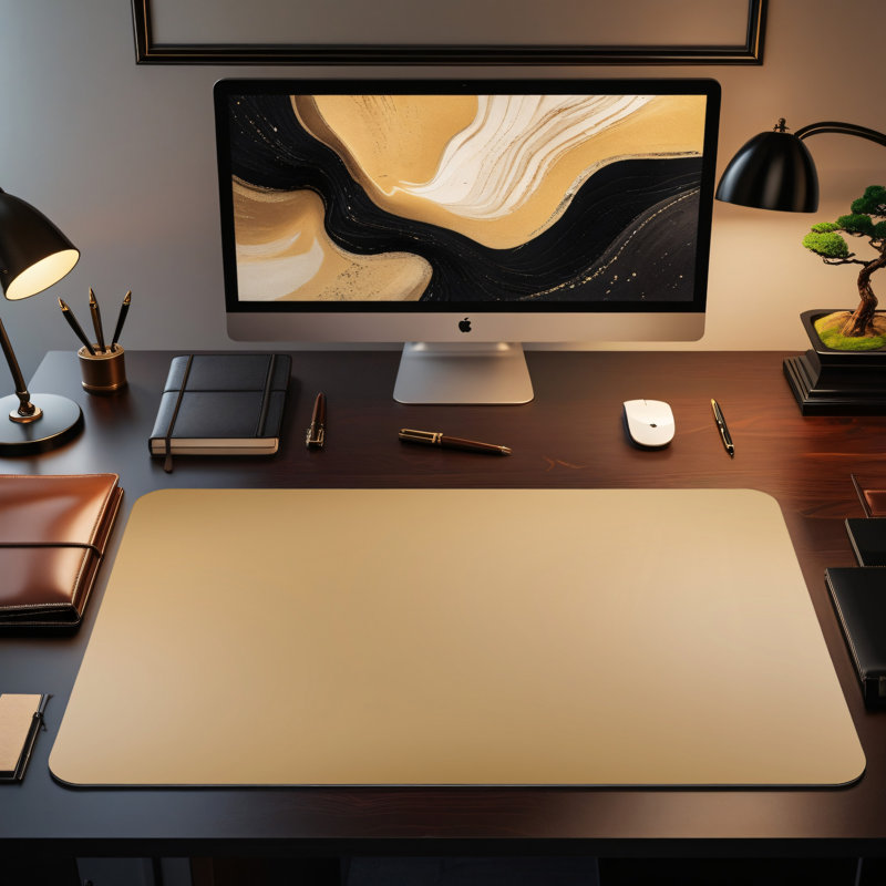 Polyester Desk Pad, 31.5x15.5