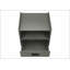 Table d'appoint moderne en stratifié gris avec tiroir de rangement pour la chambre à coucher et le salon, parfaite pour l'organisation élégante-1430381540