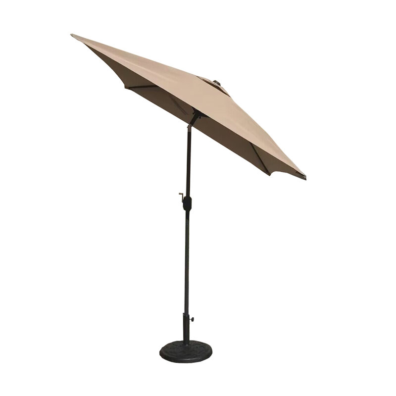 Parasol de marché carré 77,95 po Romessa, Brun clair