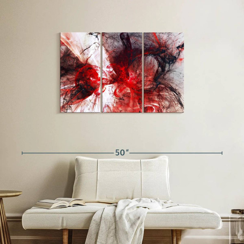 Avery Vampire Blood Abstract, 24" H x 38" W