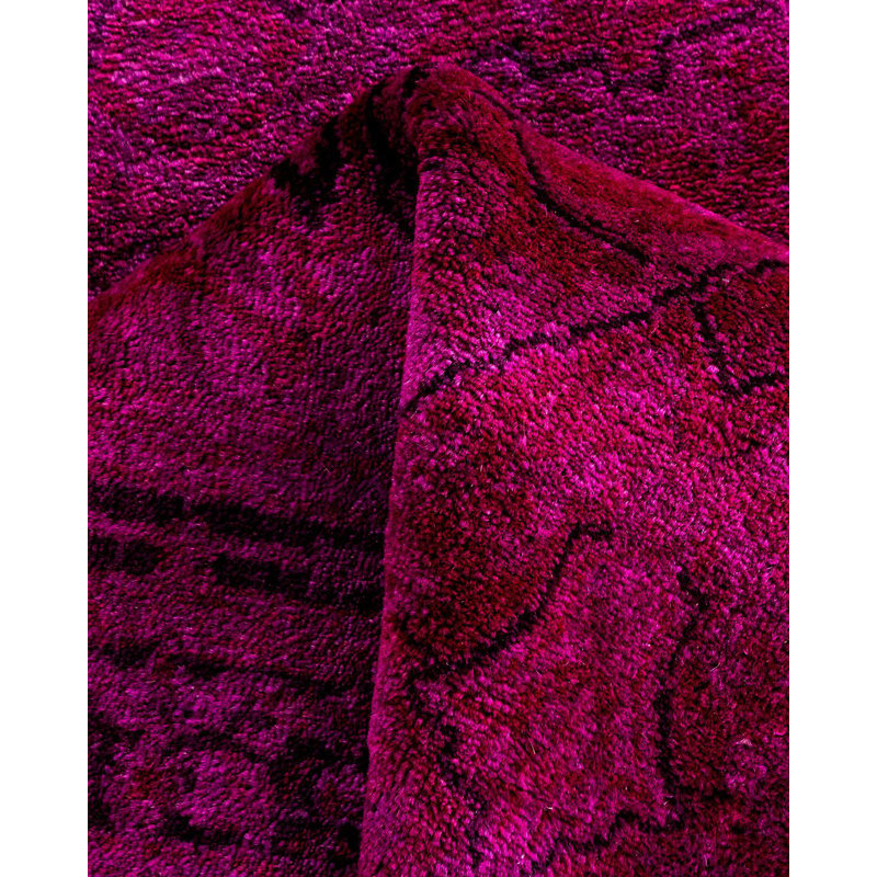 Fine Vibrance One-of-a-Kind 2'7" x 11'10" Hand Knotted Area Rug