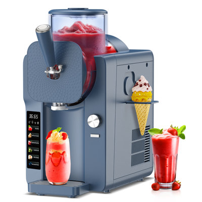 Ice Cream Maker, Soft Ice Cream Machine Makers & Slushy Machine For Home, For Smoothies, Milkshakes, Cocktails, And Various Flavors Of Ice Cream