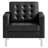 Loft Tufted Vegan Leather Armchairs --1299291071
