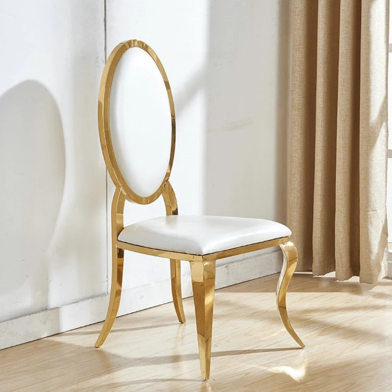 Chaise d'appoint blanche, Or