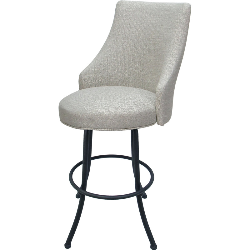 Tabouret de bar pivotant en métal ou très grand tabouret, Gris, Tabouret de comptoir (siège d'une hauteur de 26 p