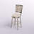 Chandace Swivel Upholstered Counter Stool with Metal Frame-269421116-269421105